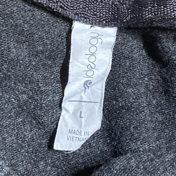 Ideology Lace Pattern Sleeves Sweatshirt Women's Large L Grey Athleisure Comfy - Picture 4 of 6